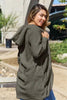 Red Double Take Full Size Hooded Teddy Bear Jacket with Thumbholes Ultra-Cozy & Stylish Comfortable Outerwear by Stevvex