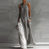 Off-Shoulder Color-Block Flared Maxi Dress with Pockets | 5 Colors by FitiqueFit