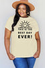 Simply Love Full Size THIS IS THE BEST DAY EVER! Graphic Cotton T-Shirt by Simply Love