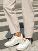 Elastic Waist Tapered Pants
