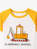 Children's Cartoon Vehicle Graphic Raglan Sleeve T-Shirts by Simply Love