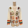 Hand-Crocheted Floral Cardigan Sweater | Boho Open Front Knit Top by FitiqueFit