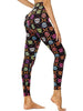 Cropped High-Waisted Skull Print Leggings by FitiqueFit