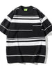 Men's Plus Size Striped Half Sleeve T-Shirt by Simply Love