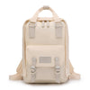 Solid Color Mommy Student Schoolbag Backpack