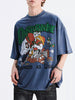 Men's Graphic Round Neck Oversized T-Shirt by Simply Love