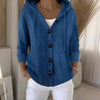 Women’s Button-Down Hoodie Cardigan Sweater Coat by FitiqueFit