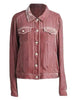 Casual Button-Up Long Sleeve Jacket with Chest Pockets and Relaxed Fit by Stevvex
