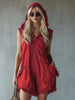 Women's Retro Hooded Zip-Up Sleeveless Cropped Jumpsuit by FitiqueFit