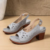 Retro Hollow-Out Buckle Strap Open-Toe Sandals – 4 Colors EU 36–43 by FitiqueFit
