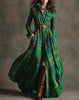 Women's Plus Size Plaid Print Long Sleeve Shirt Dress with Pockets by FitiqueFit