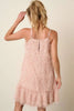 Feather Ruffle Hem Mini Cami Dress For Women – Ruffled Mini Dress, Cami Dress, Flatterting, Feather Detail Dress, Playful Mini Dress, Warm Weather Dress by Stevvex