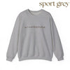 "He's Watching Football" Crewneck Sweatshirt – Funny Unisex Sweatshirt by Dog Mom Hat