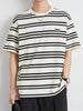 Men's Plus Size Striped Casual Round Neck T-Shirt by Simply Love
