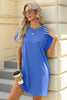 Short Sleeve Mini Dress with Pockets Casual & Stylish Everyday Wear by Stevvex