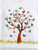 Children's Butterfly Tree Graphic Casual T-Shirt by Simply Love