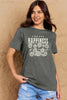 Simply Love Full Size CREATE HAPPINESS Graphic Cotton T-Shirt by Simply Love