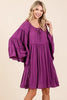 Frill Tie Neck Bell Sleeve Dress For Women – Elegant, Chic and Feminine Dress with Playful Frills and Bell Sleeves by Stevvex