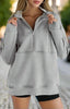 Women’s Half Zip Fleece Sweatshirt by FitiqueFit