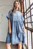 Oversized Mini Dress Relaxed Fit Boho Design Comfortable And Breathable Women Dress by Stevvex