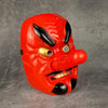 Red Plastic Dog Halloween Grimace Mask by My Store