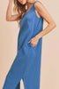 New Summer Stylish Round Neck Midi Tank Dress with Pockets For Women Comfortable for Casual & Everyday Wear by Stevvex