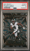 Graded 2021 Panini Select Devonta Smith #TUR11 Turbocharged Rookie RC Football Card PSA 10 Gem Mint
