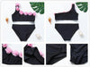 3-16Y Cartoon Two-piece Girls Swimwear Ruffle Swimsuit Bikini Set One Shoulder Beachwear Princess Two Piece Bathing Suit Children Swimwear Girls Swimsuit Bikini Set by Stevvex