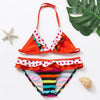 3-16Y Cartoon Two-piece Girls Swimwear Ruffle Swimsuit Bikini Set One Shoulder Beachwear Princess Two Piece Bathing Suit Children Swimwear Girls Swimsuit Bikini Set by Stevvex