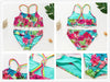 3-16Y Cartoon Two-piece Girls Swimwear Ruffle Swimsuit Bikini Set One Shoulder Beachwear Princess Two Piece Bathing Suit Children Swimwear Girls Swimsuit Bikini Set by Stevvex