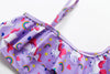 3-16Y Cartoon Two-piece Girls Swimwear Ruffle Swimsuit Bikini Set One Shoulder Beachwear Princess Two Piece Bathing Suit Children Swimwear Girls Swimsuit Bikini Set by Stevvex