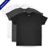 3-PACK RAD ORGANICS TEES - MONOCHROME by LITTLE RAD THINGS