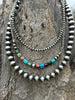Sterling Silver Jasper Turquoise Necklace by Wild Junkie