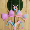 3 Piece Beautiful Pink Bikini Women Beach Outdoor Swimwear Floral Print Bikini Set Bikinis Swimsuit Women's Basic Push Up Bikini Set Textured Straps Wire Free Summer Bathing Suit by Stevvex
