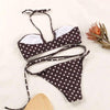 3-Piece Bikinis Suit Halter Polka Dot Swimwear Women Beachwear Women's 3 Piece Bikini Set Swimsuit Cover Ups Sheer Sarongs Beach Wrap Skirt Bathing Suit Swimsuit Female Holiday Beach Skirt Bikini Set by Stevvex