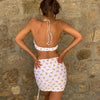 3-Piece Bikinis Suit Halter Polka Dot Swimwear Women Beachwear Women's 3 Piece Bikini Set Swimsuit Cover Ups Sheer Sarongs Beach Wrap Skirt Bathing Suit Swimsuit Female Holiday Beach Skirt Bikini Set by Stevvex