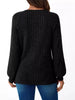 Ribbed Knit Decor Button Long Sleeve T-Shirt by Simply Love