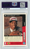 Graded 1996 Upper Deck UD Collector's Choice Allen Iverson #301 Rookie RC Basketball Card PSA 10 Auto Grade Gem Mint