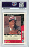 Graded 1996 Upper Deck UD Collector's Choice Allen Iverson #301 Rookie RC Basketball Card PSA 9 Auto Grade Mint