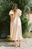 Smocked Puff Sleeve Midi Dress – Chic and Flattering Midi Dress with Puff Sleeves and Smocked Detailing for a Feminine Silhouette by Stevvex