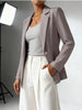 Women's Slim Fit Lapel Collar Long-Sleeve Blazer – Waist-Cinched by FitiqueFit