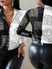 Women’s Floral Print Long Sleeve Shirt – Casual Colorful Loose Blouse by FitiqueFit