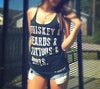 Whiskey And Beards Tank Top by Luckless Outfitters