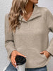Textured Quarter Snap Sweatshirt by Wild and Free Boutique