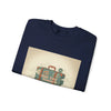 Vintage Passport Stamp Luggage Crewneck Sweatshirt | retro travel postcard, wanderlust design by Tristan’s Treehouse
