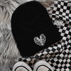 Heart ribcage embroidered beanie by Madness & Mayhem LLC
