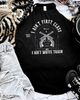 i aint first class rockstar tank by Madness & Mayhem LLC