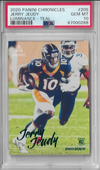 Graded 2020 Panini Chronicles Luminance Jerry Jeudy #205 Teal Rookie RC Football Card PSA 10 Gem Mint