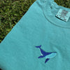 Whale Embroidered T-Shirt by EnjoyMyDesign LLC