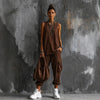 Women's Sleeveless Tank Top & Cropped Ankle Pants Set by FitiqueFit